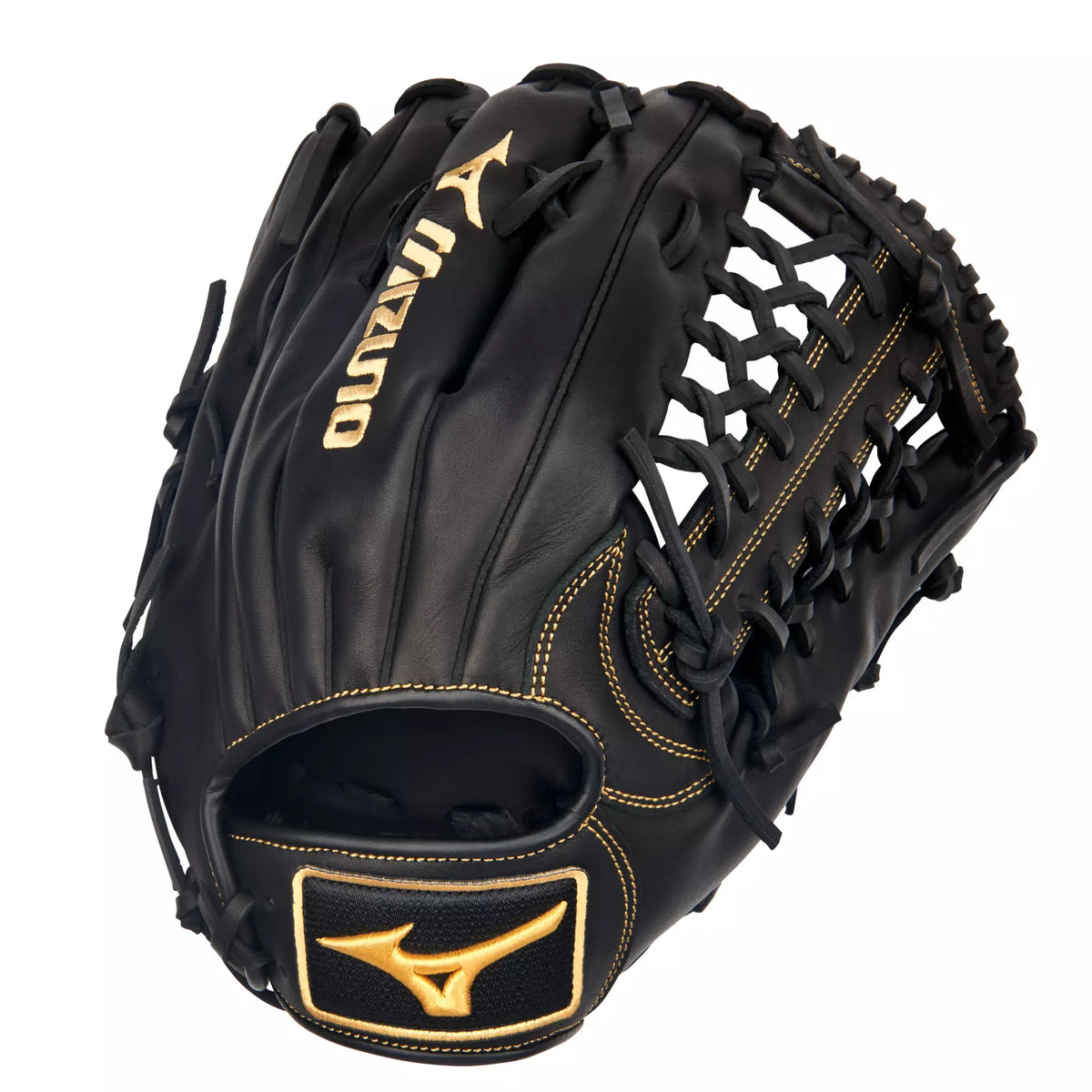 Mizuno MVP Prime Outfield Baseball Glove 12.75", Black/Almond