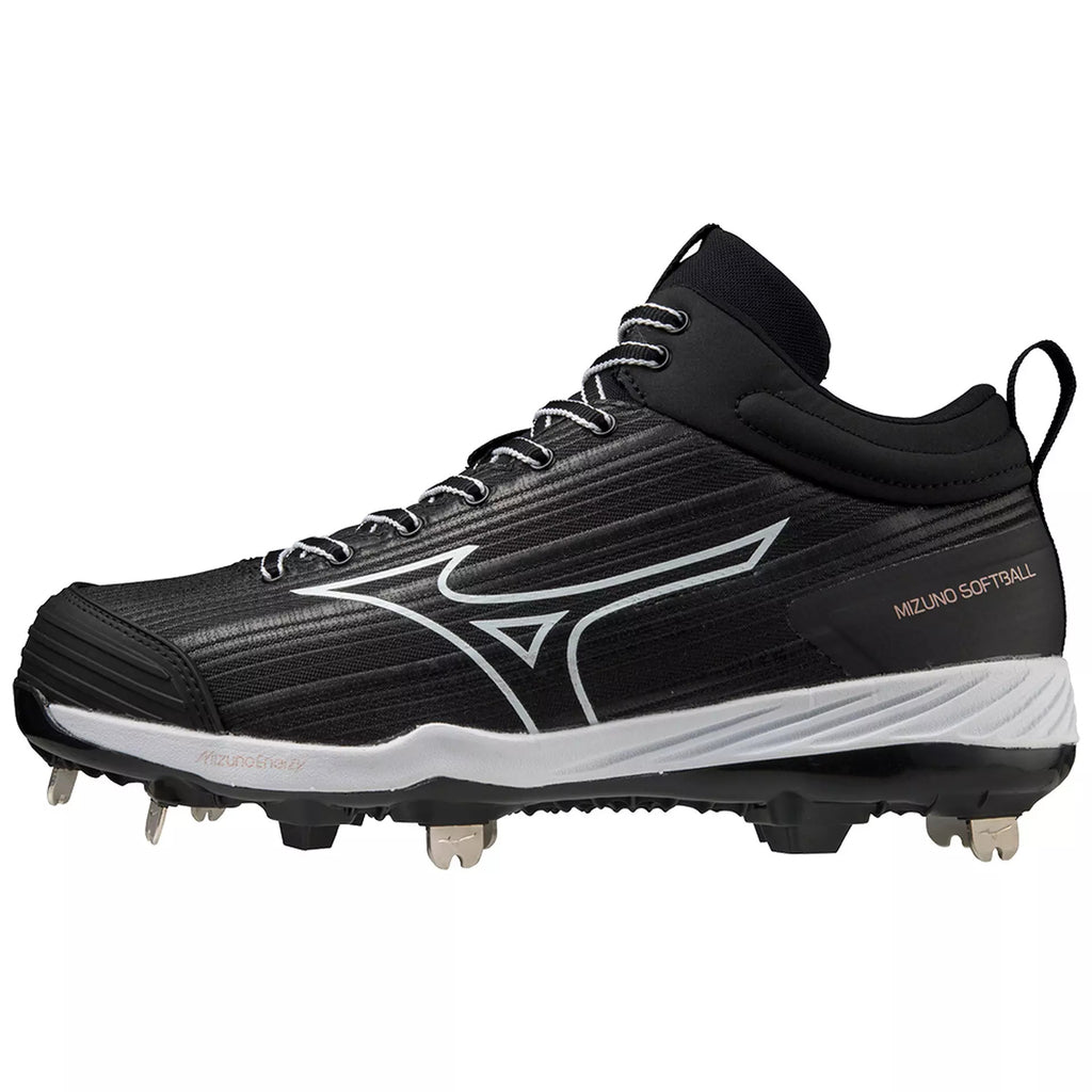 Mizuno Women's Sweep 6 Mid Metal Fastpitch Softball Cleat