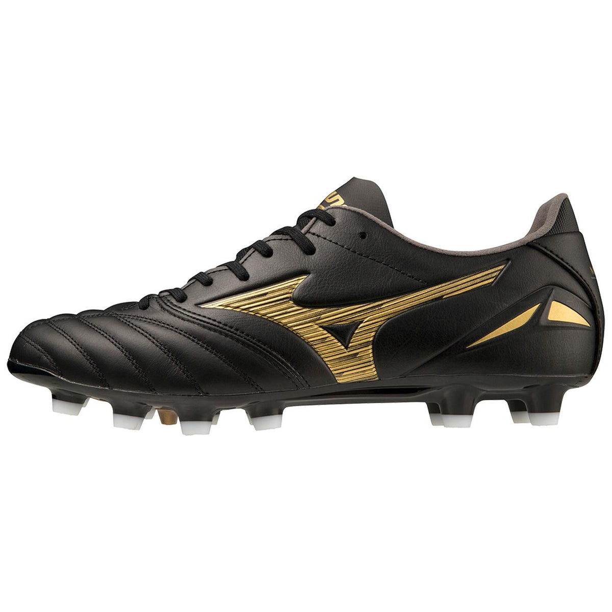 Mizuno Morelia Neo IV Pro FG Firm Ground KL Soccer Cleat, Black/Gold