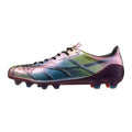 Mizuno Alpha II Japan FG Firm Ground Made In Japan Soccer Cleat, Black/Iridescent