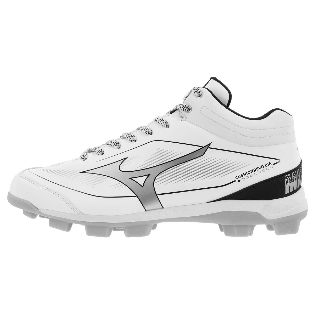 Mizuno Men's CUSHIONREVO DIAMOND MID TPU Baseball Cleat