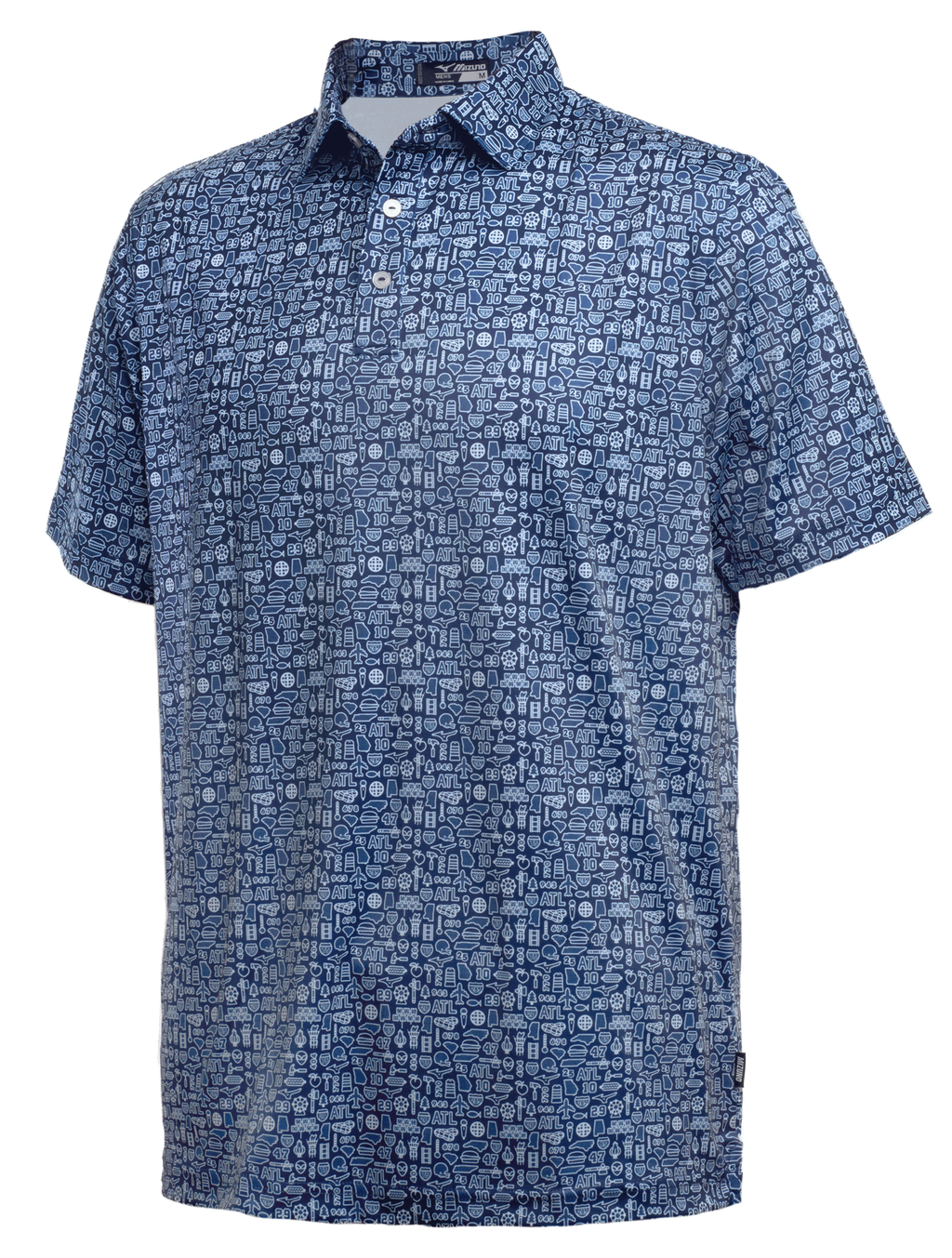 Mizuno Men's Pro Polo, Navy/White