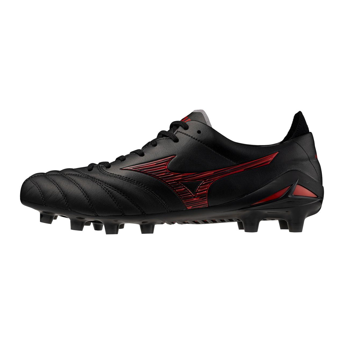 Mizuno Morelia Neo IV FG Firm Ground Made in Japan KL Soccer Cleat, Black/Red