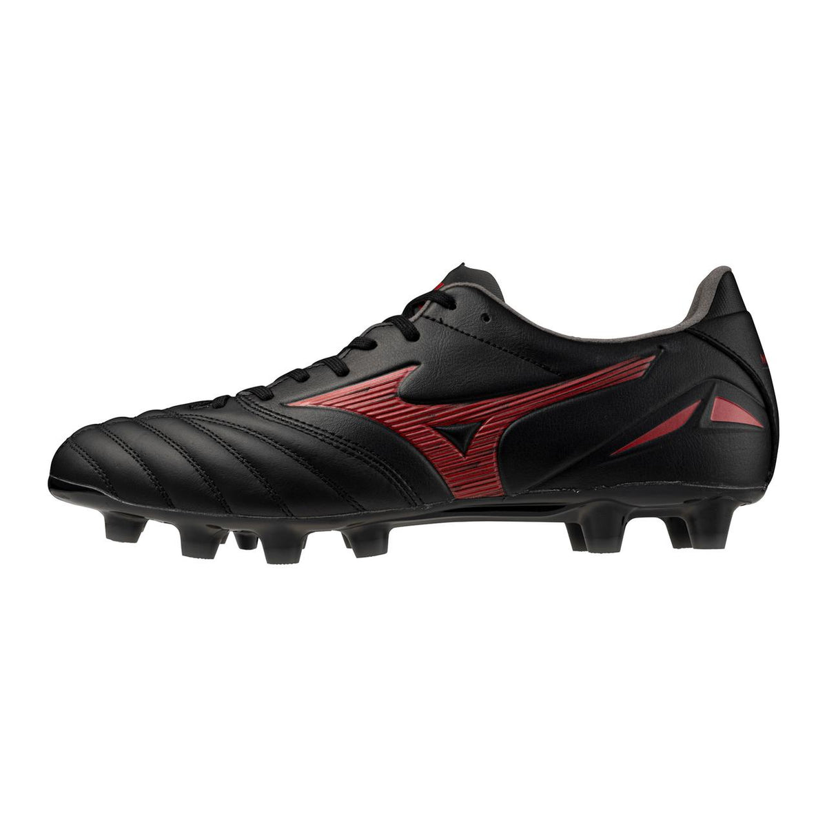 Mizuno Morelia Neo IV Pro FG Firm KL Ground Soccer Cleat, Black/Red