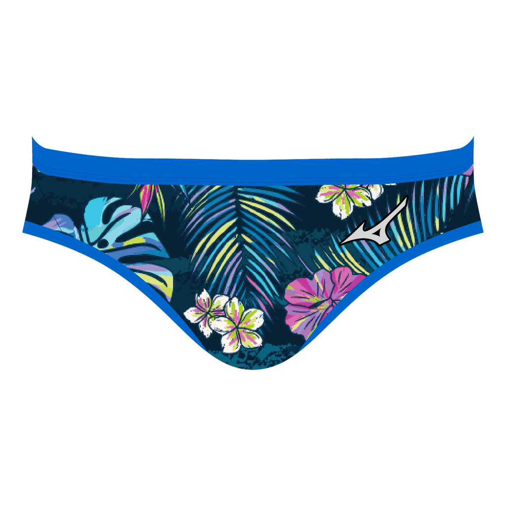 Mizuno Men's EXER Brief Swimsuit, Blue Mirage