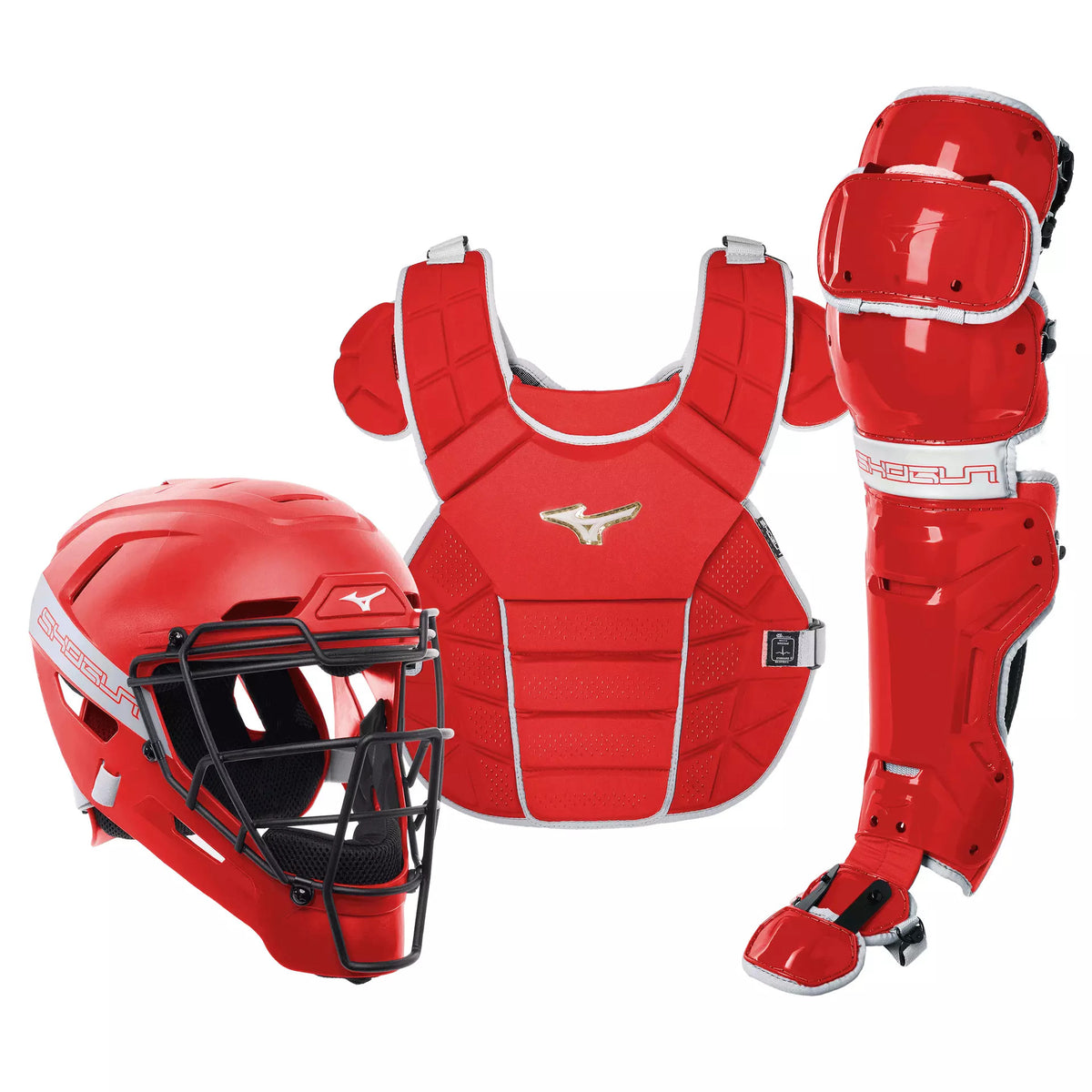 Mizuno SHOGUN Adult Baseball Catcher's Gear Set - SMALL
