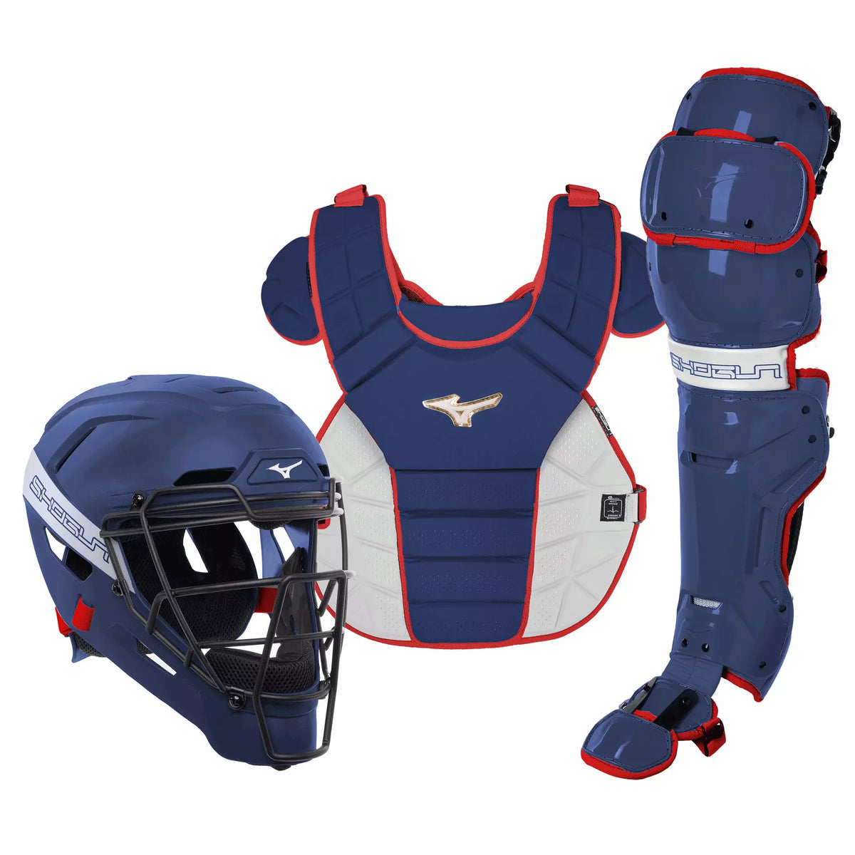 Mizuno SHOGUN Adult Baseball Catcher's Gear Set - MEDIUM