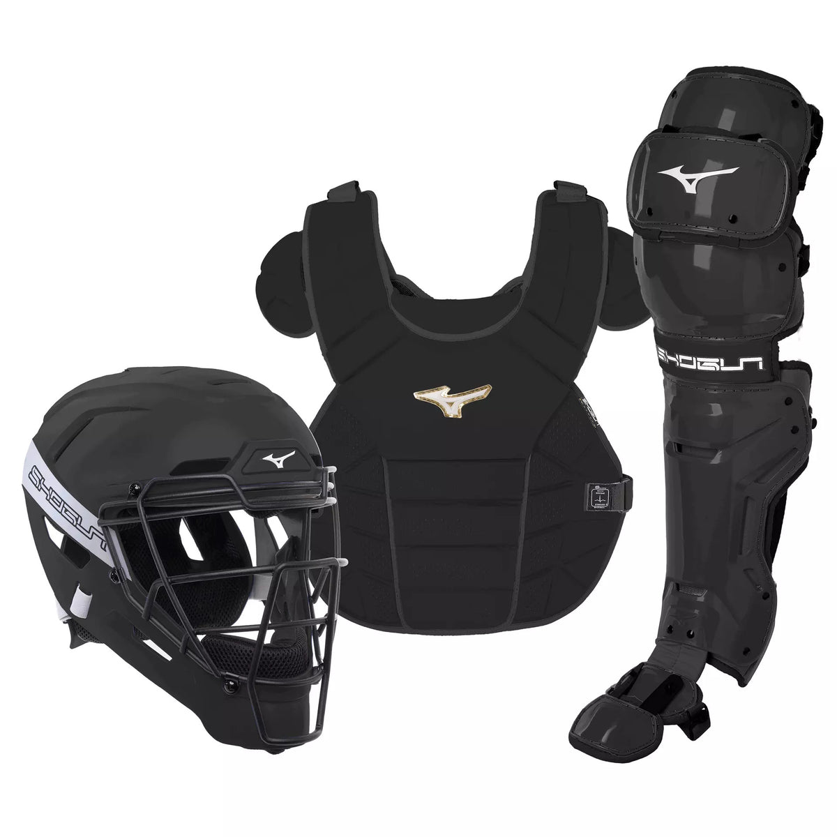 Mizuno SHOGUN Adult Baseball Catcher's Gear Set - LARGE