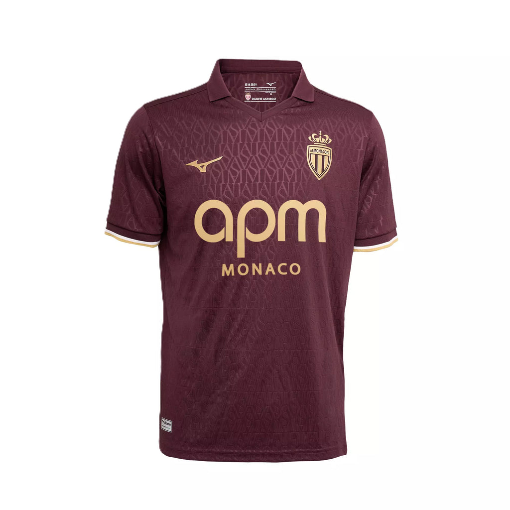 Mizuno Men's AS Monaco Replica Away Jersey, 26/27