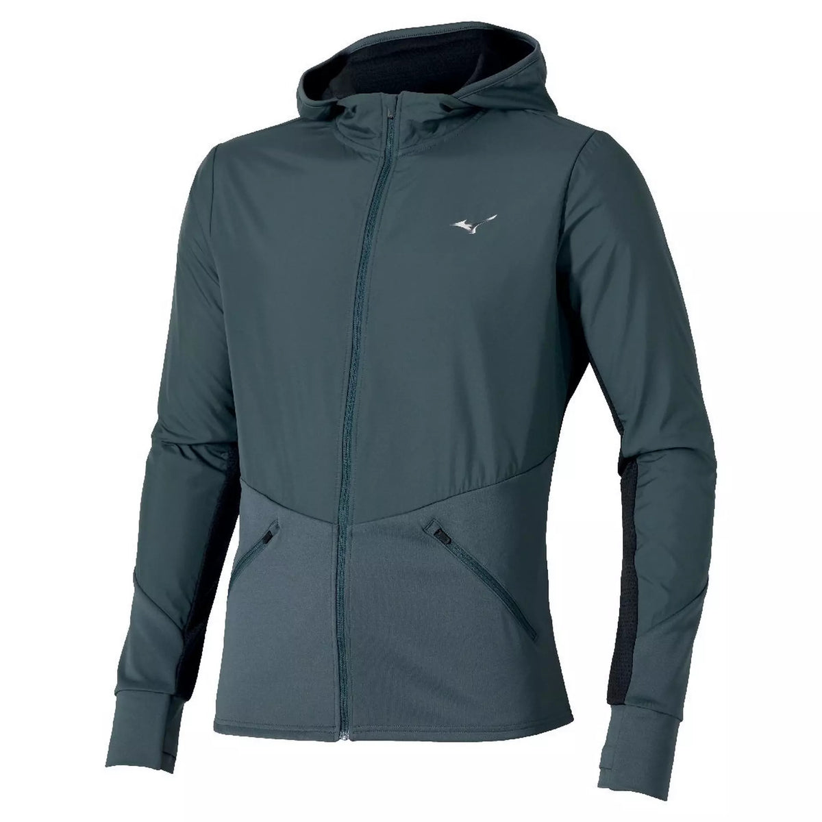 Mizuno Men's Warmalite Hybrid Full Zip Hooded Long Sleeve