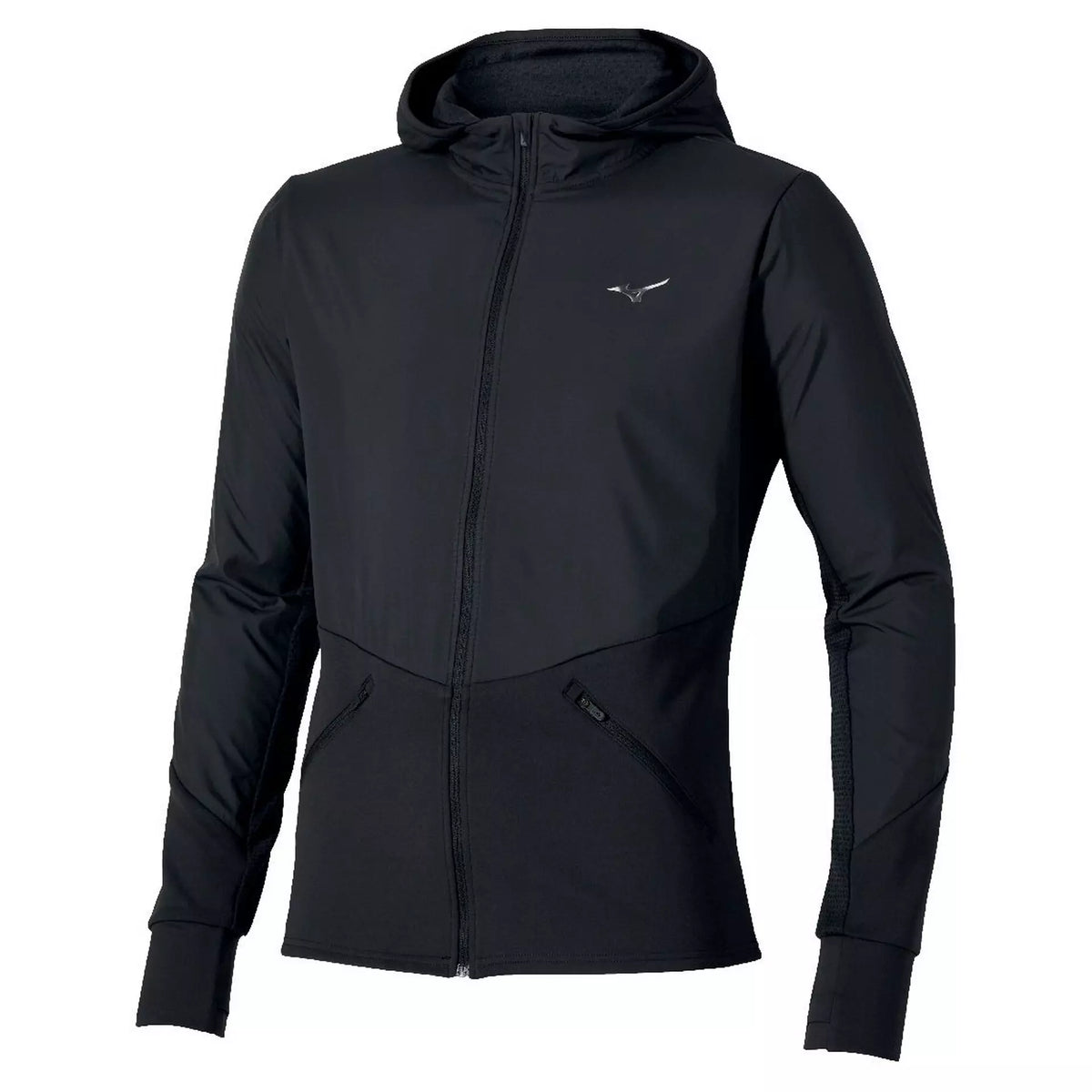 Mizuno Men's Warmalite Hybrid Full Zip Hooded Long Sleeve