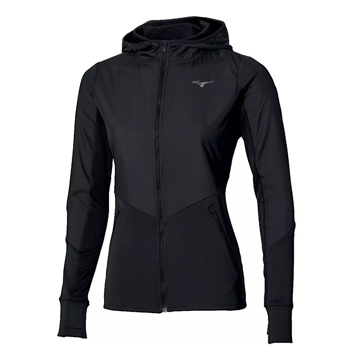 Mizuno Women's Warmalite Hybrid Full Zip Hooded Long Sleeve