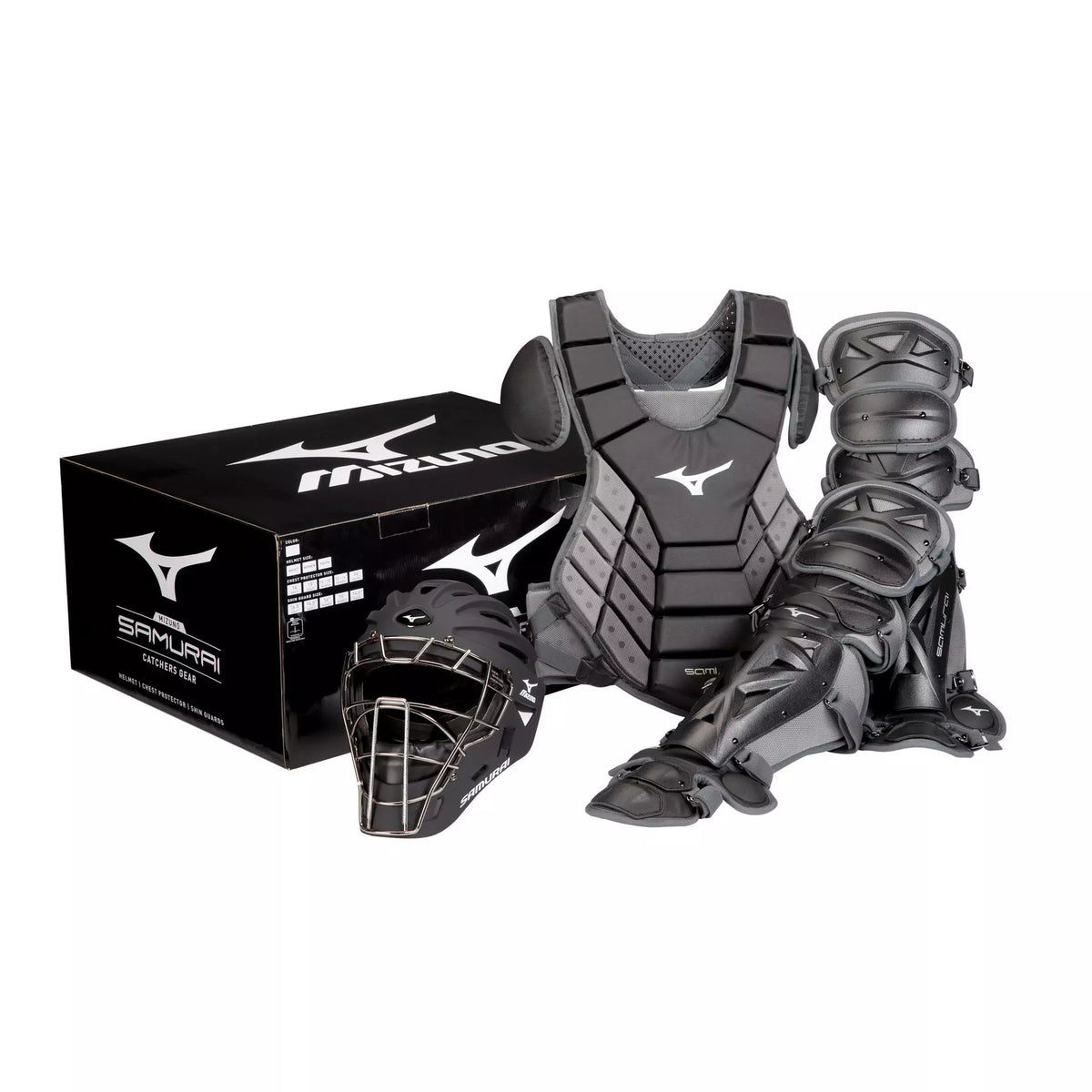 Mizuno Youth Samurai 14" Baseball Boxed Catcher's Gear Set