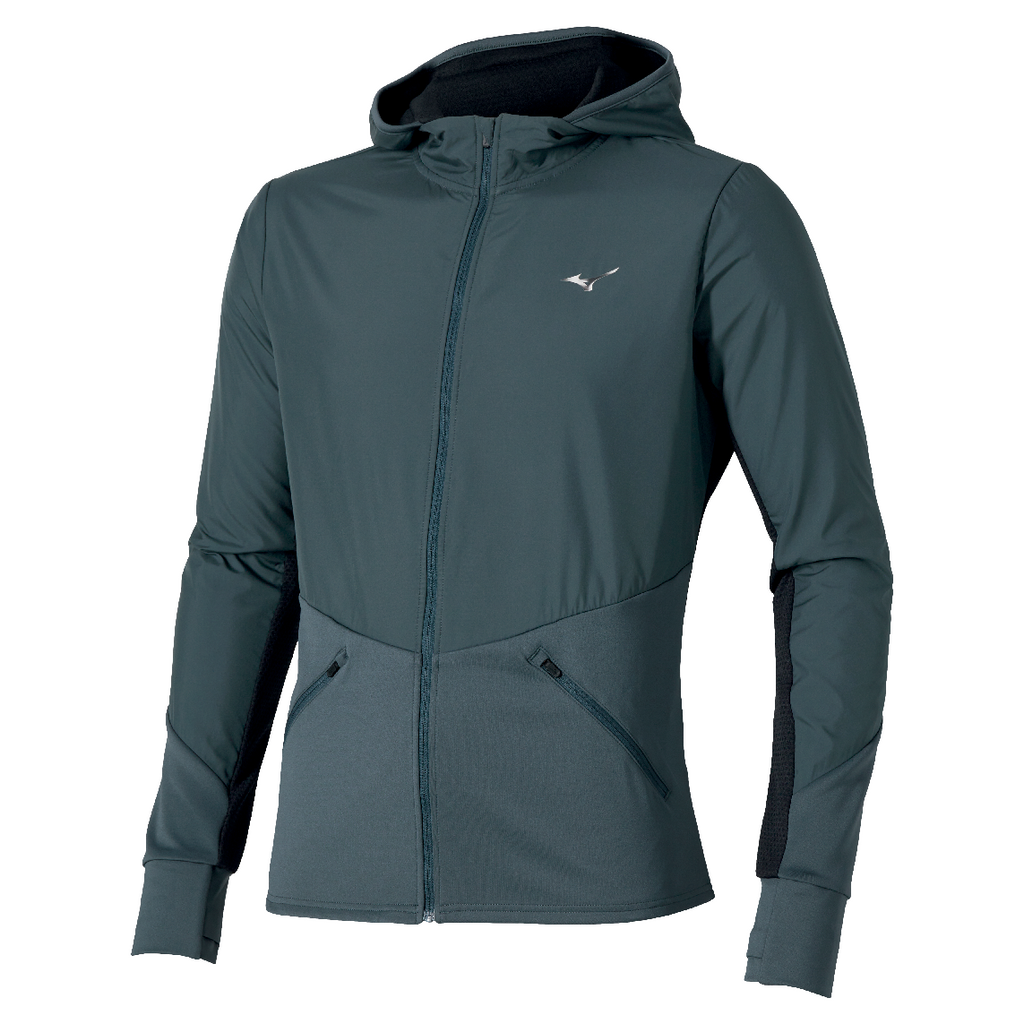 Mizuno Men's Warmalite Hybrid Full Zip Hooded Long Sleeve